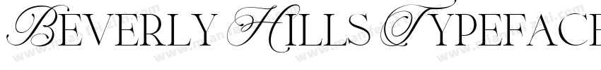 Beverly Hills Typeface字体转换